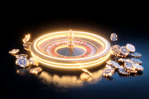 Một cô gái mỉm cười khi chơi game trên laptop với các biểu tượng casino xung quanh, thể hiện bộ sưu tập trò chơi đa dạng của QWE123.